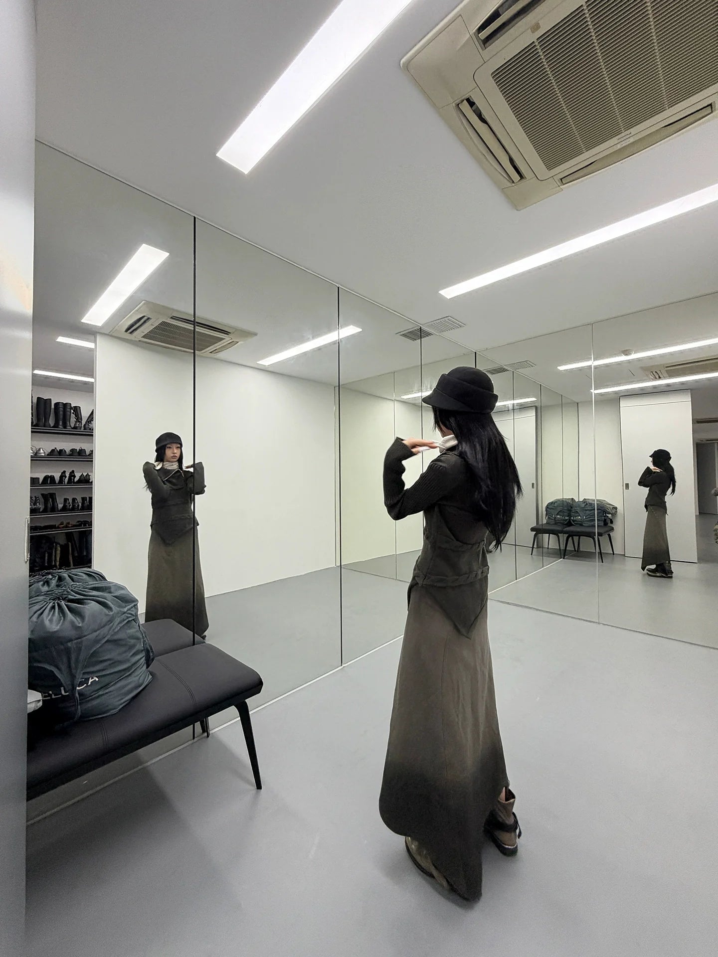 ARMY DECONSTRUCTED SKIRT