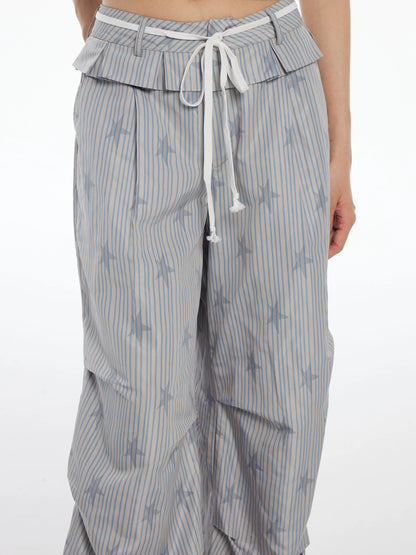STRIPED STAR PANTS