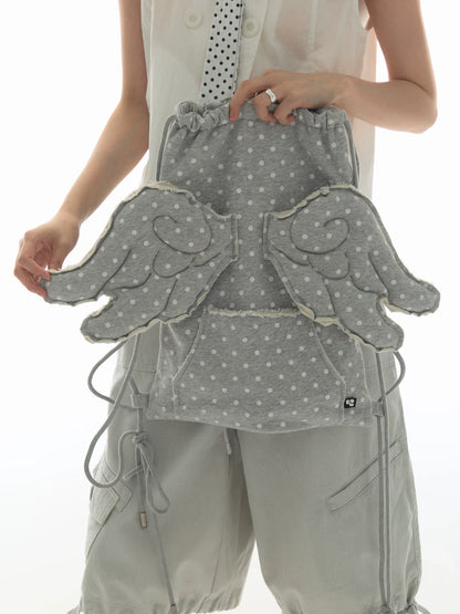 POLKA DOT ANGEL WINGS BAG