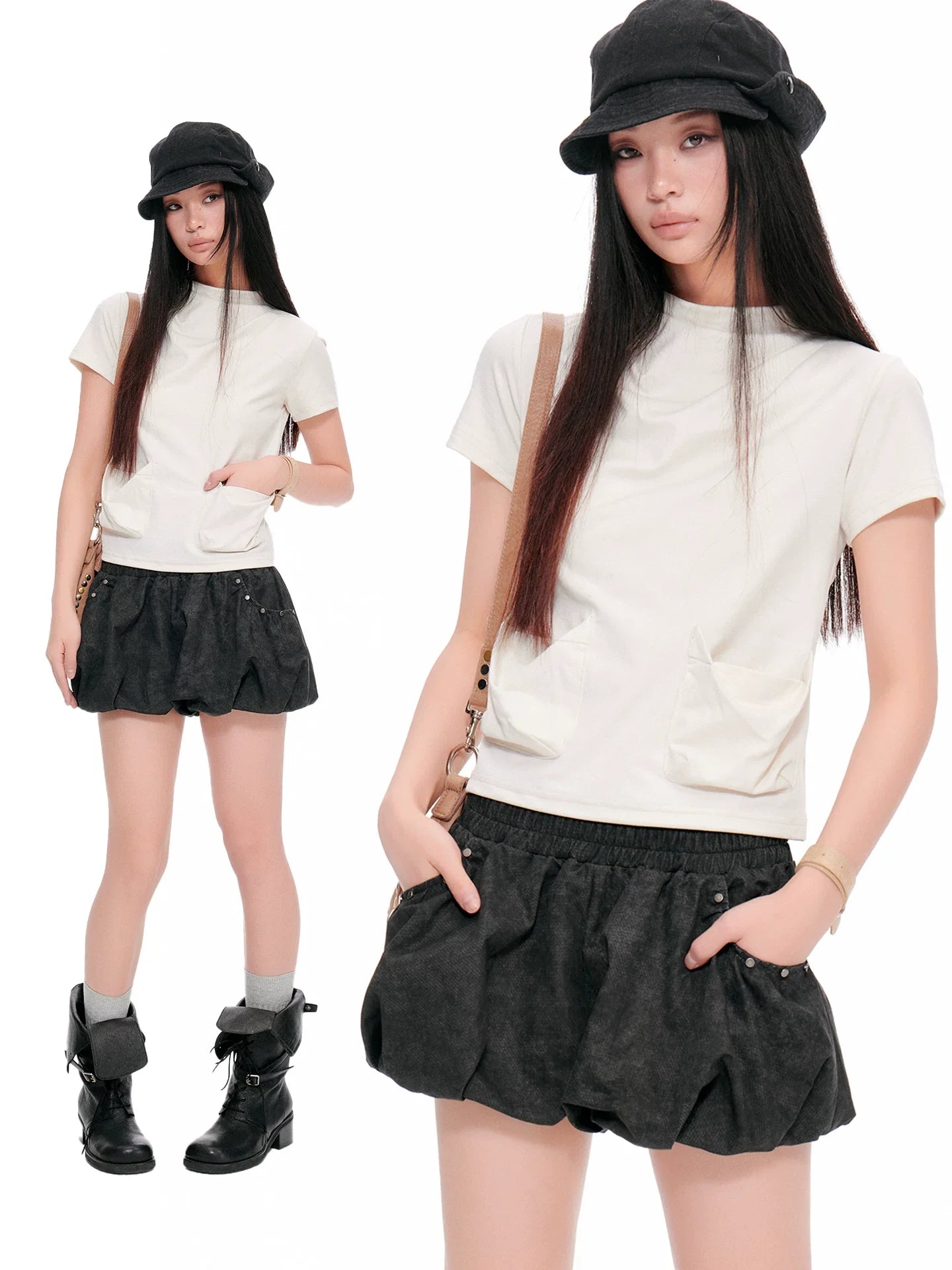 CROPPED SLIM-FIT TEE
