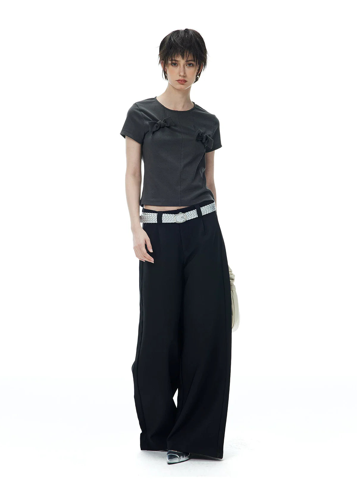 DECONSTRUCTED BOW T-SHIRT