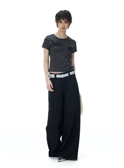 DECONSTRUCTED BOW T-SHIRT