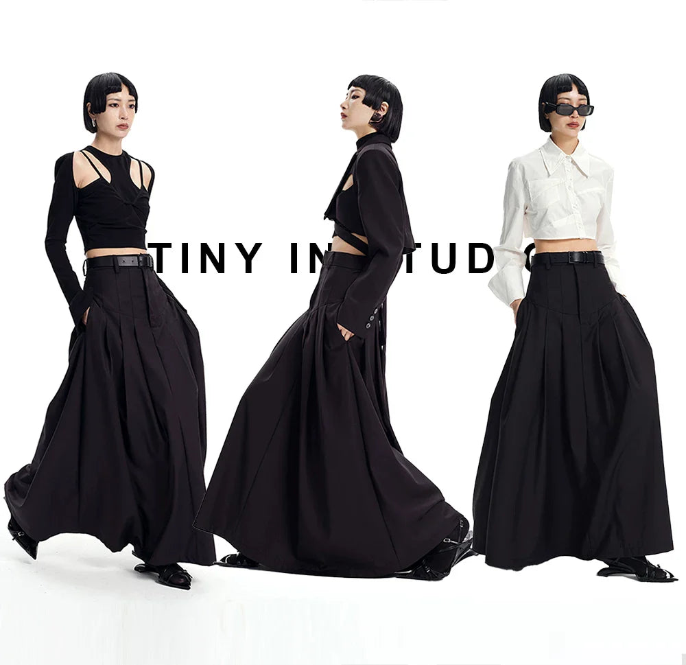EXTRA-WIDE-SWING A-LINE SKIRT