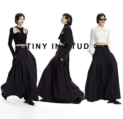 EXTRA-WIDE-SWING A-LINE SKIRT