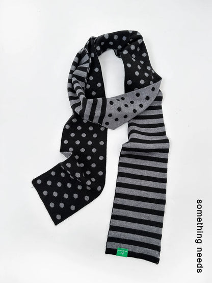 REVERSIBLE POLKA DOT SCARF