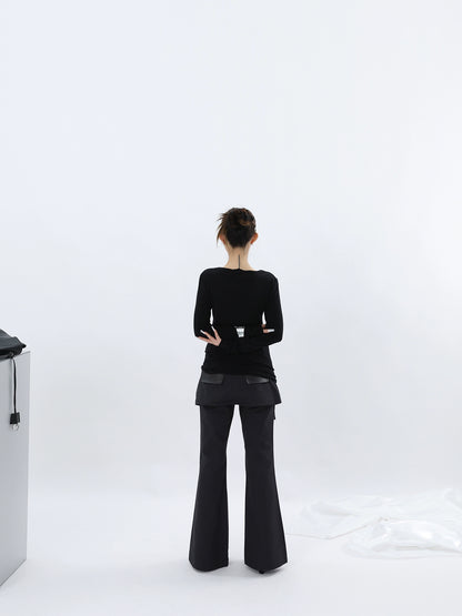 DECONSTRUCT FLARE PANTS