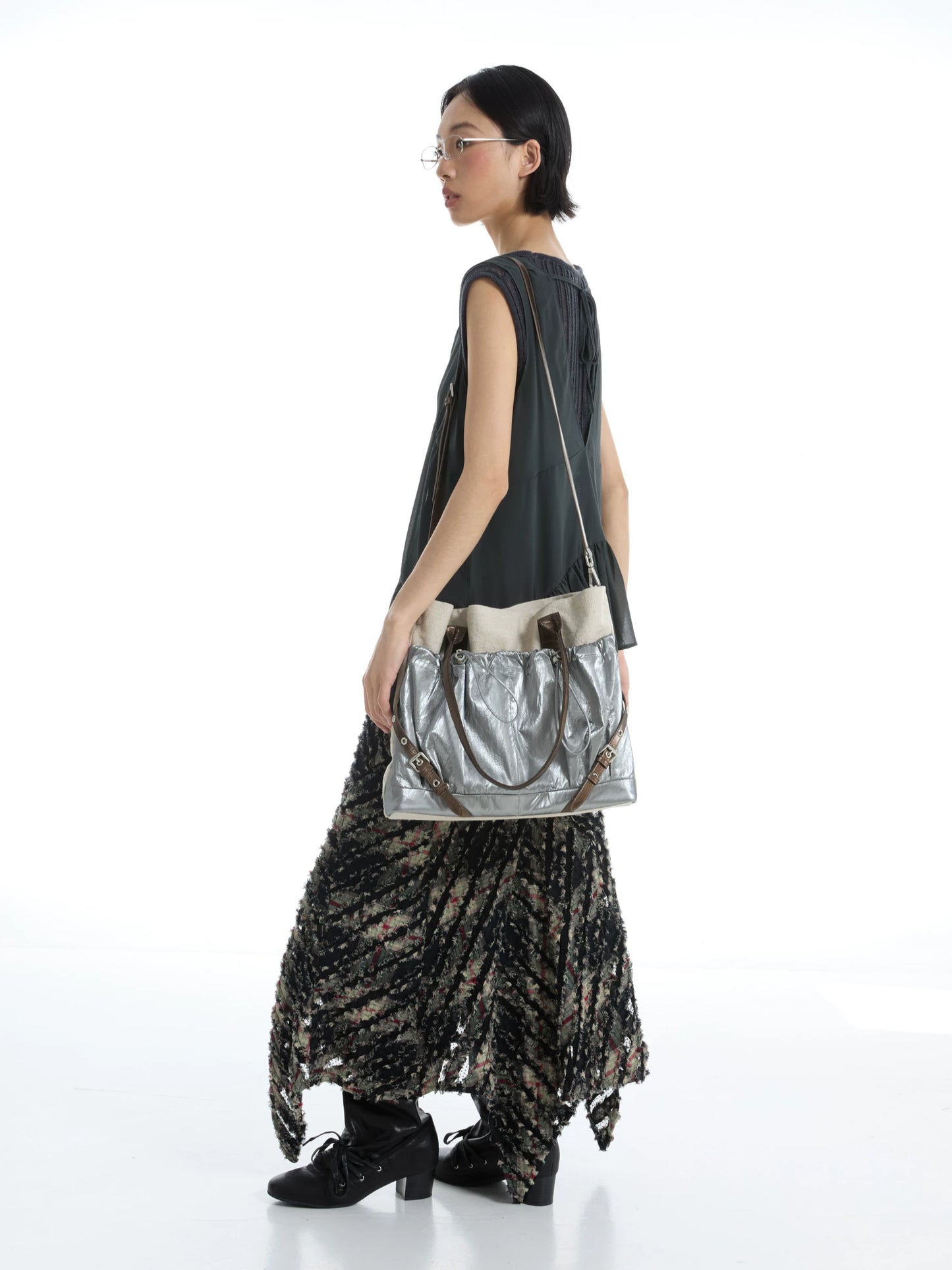 RETRO CYBER BIKER TOTE BAG