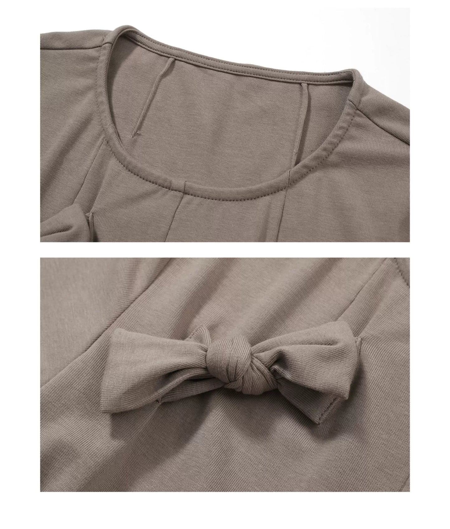 DECONSTRUCTED BOW T-SHIRT