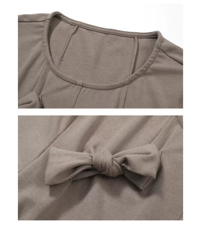 DECONSTRUCTED BOW T-SHIRT