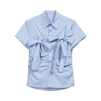 PLAYFUL CHECKERED SHORT SLEEVE SHIRT