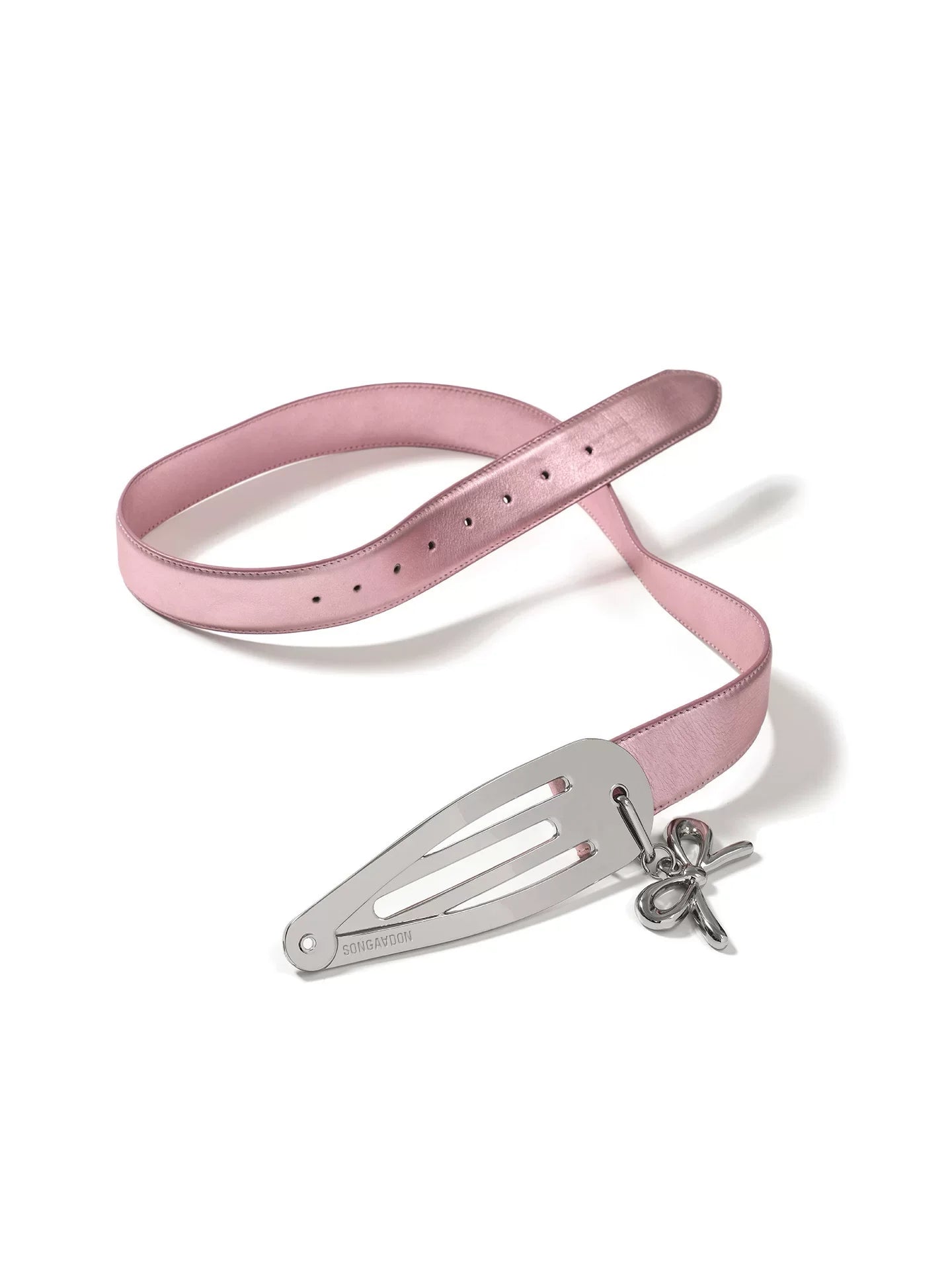 GLITTER BOW HAIRPIN BELT