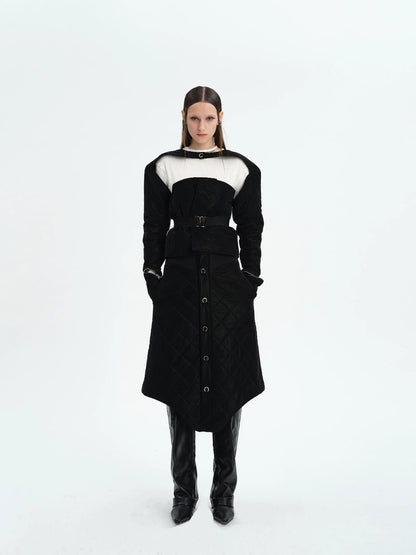 WINTER 3D QUILTED COTTON SKIRT