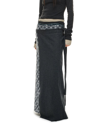 PATCHWORK HALF SKIRT