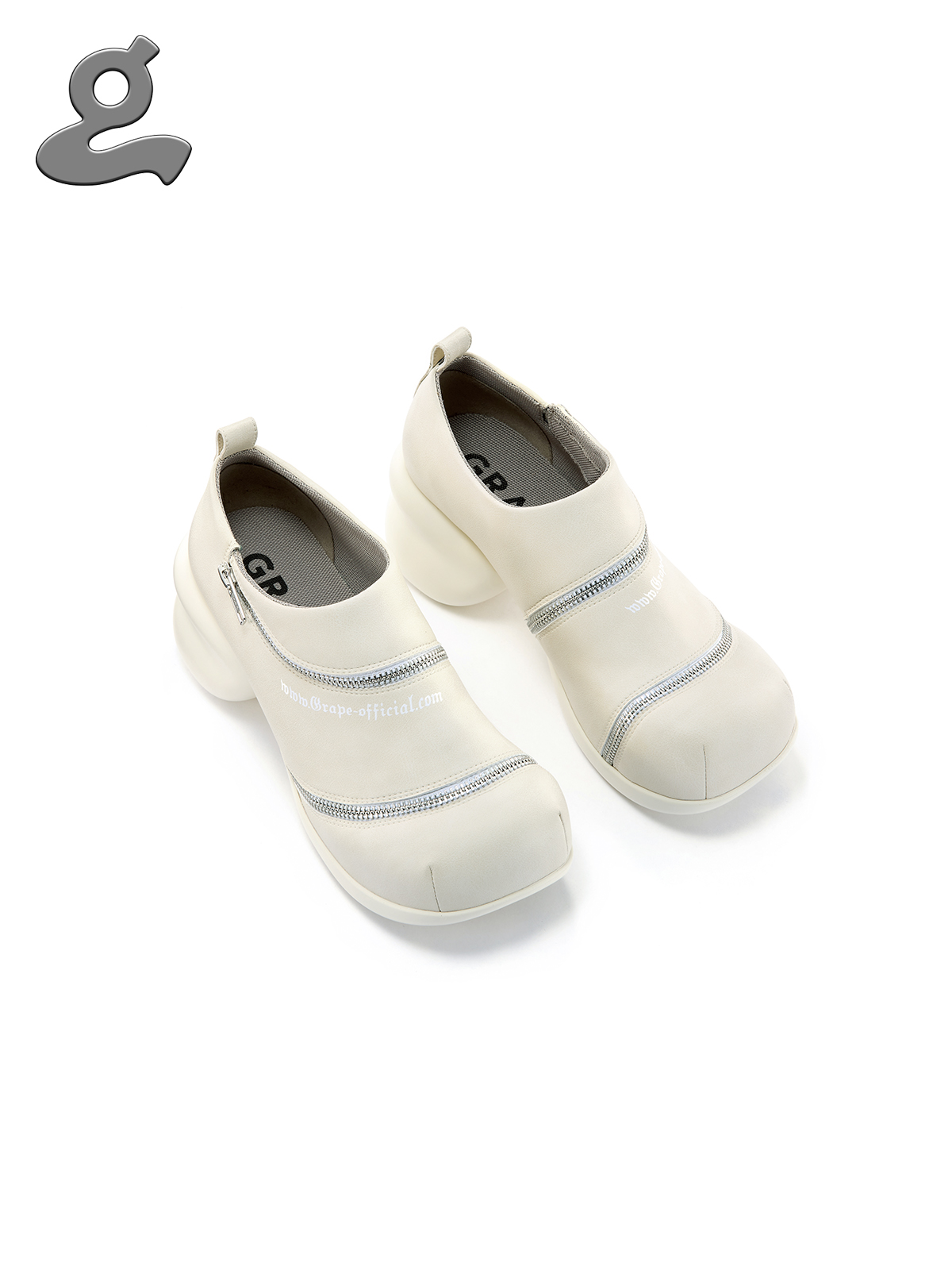 TRANSFORMING SPIRAL ZIPPER CHUNKY SHOES