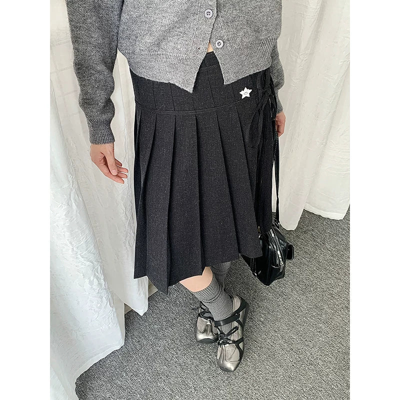 VINTAGE PLEATED A-LINE SKIRT
