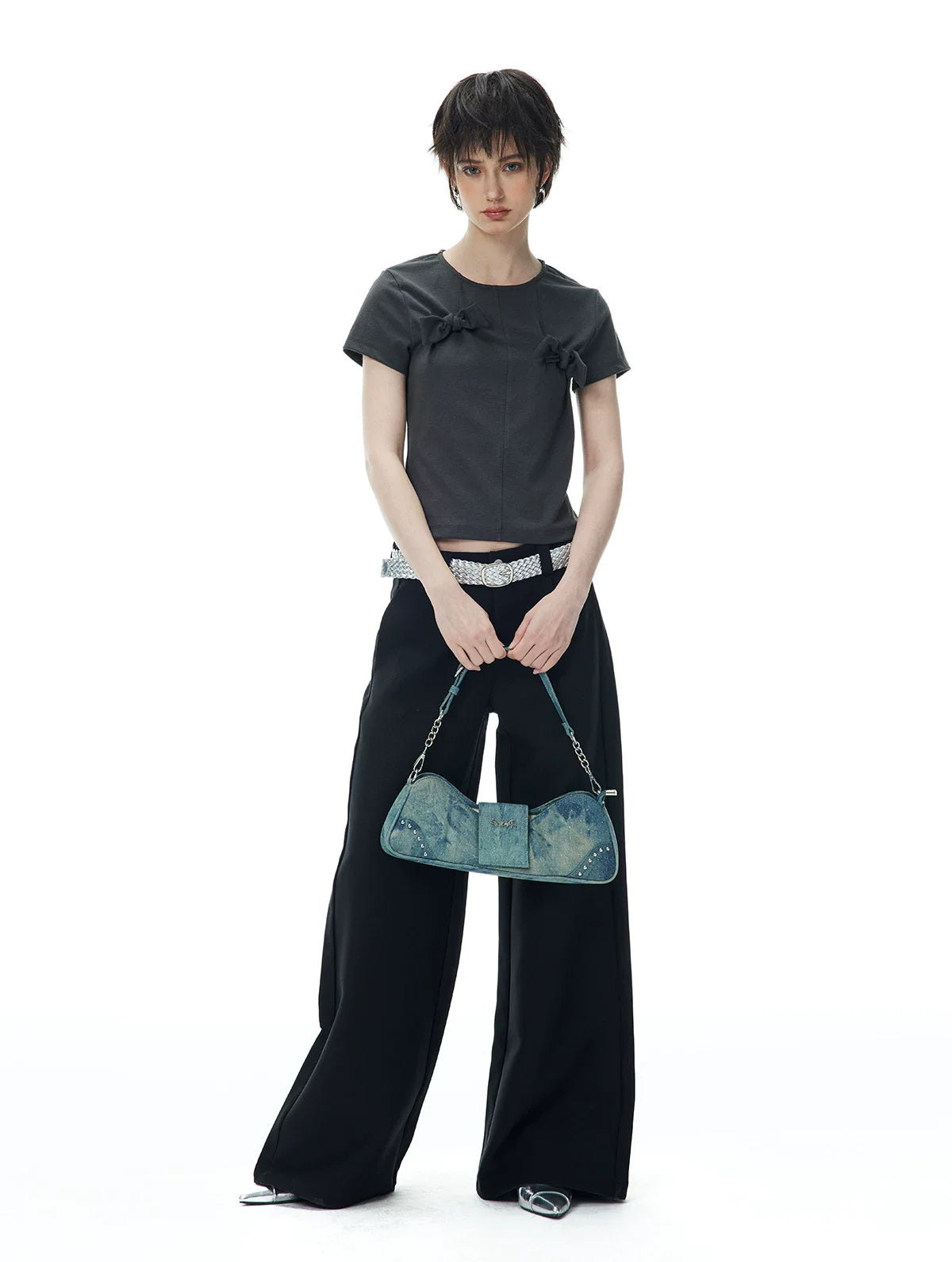 DECONSTRUCTED BOW T-SHIRT