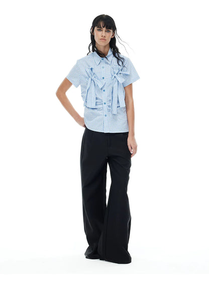 PLAYFUL CHECKERED SHORT SLEEVE SHIRT