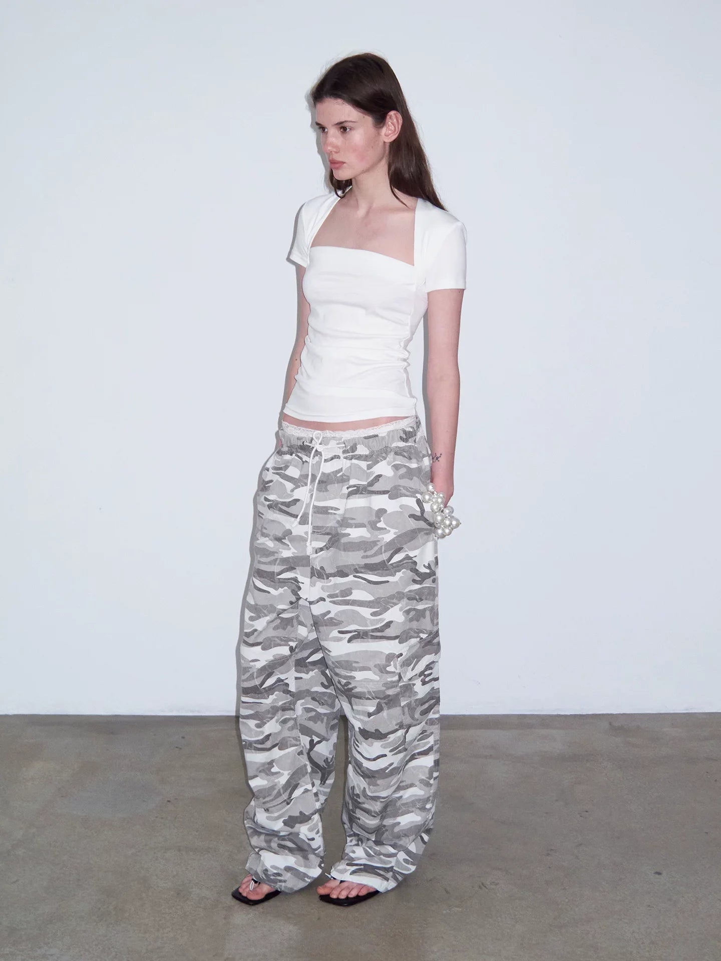 FAUX TWO-PIECE CROP TOP