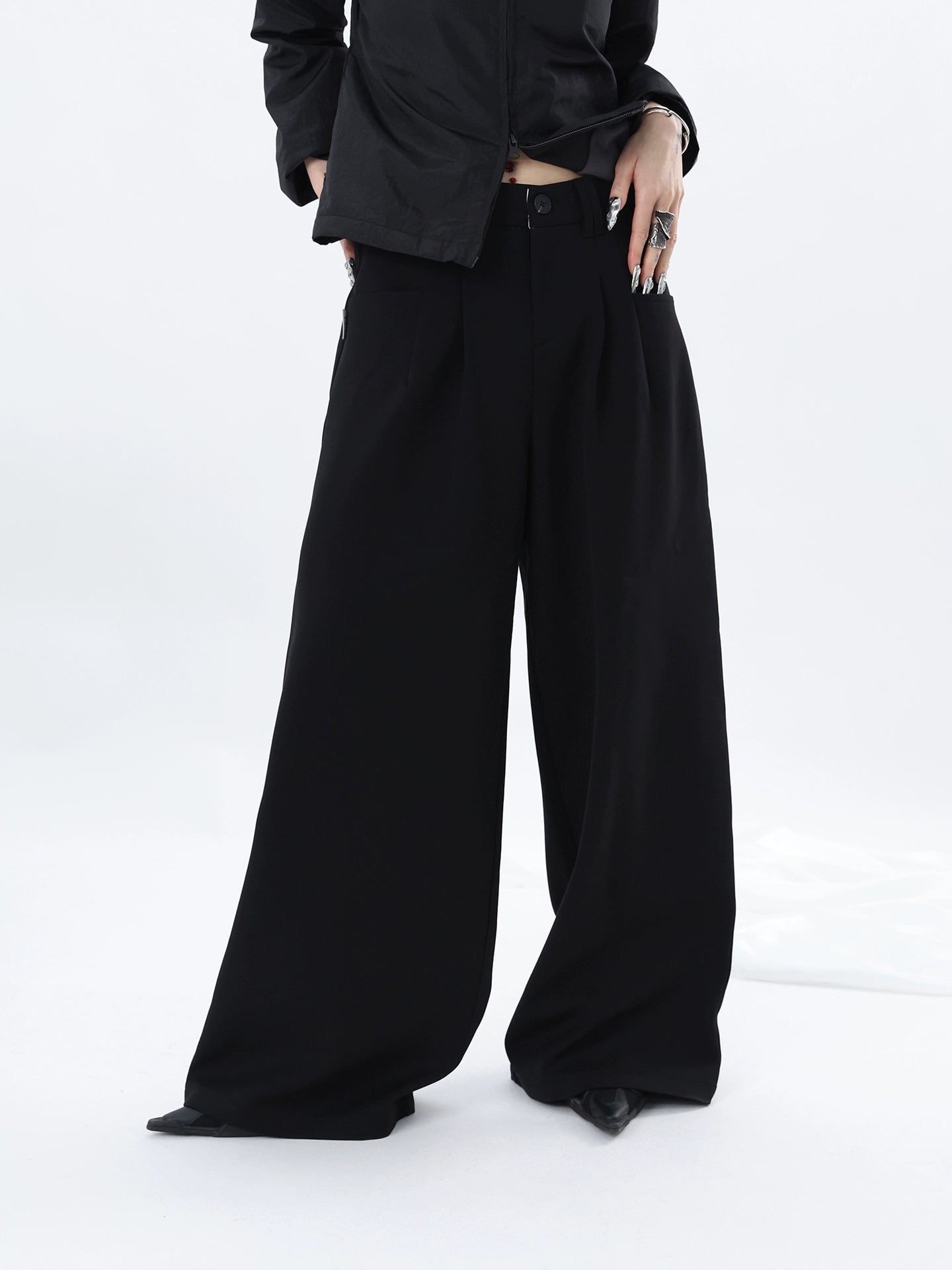 BLACK FORMAL TROUSERS