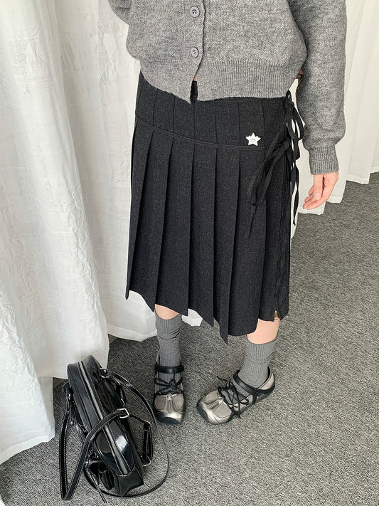VINTAGE PLEATED A-LINE SKIRT