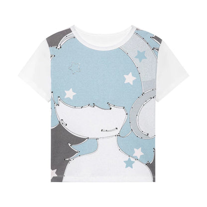 STARLAND CARTOON PRINT TOP
