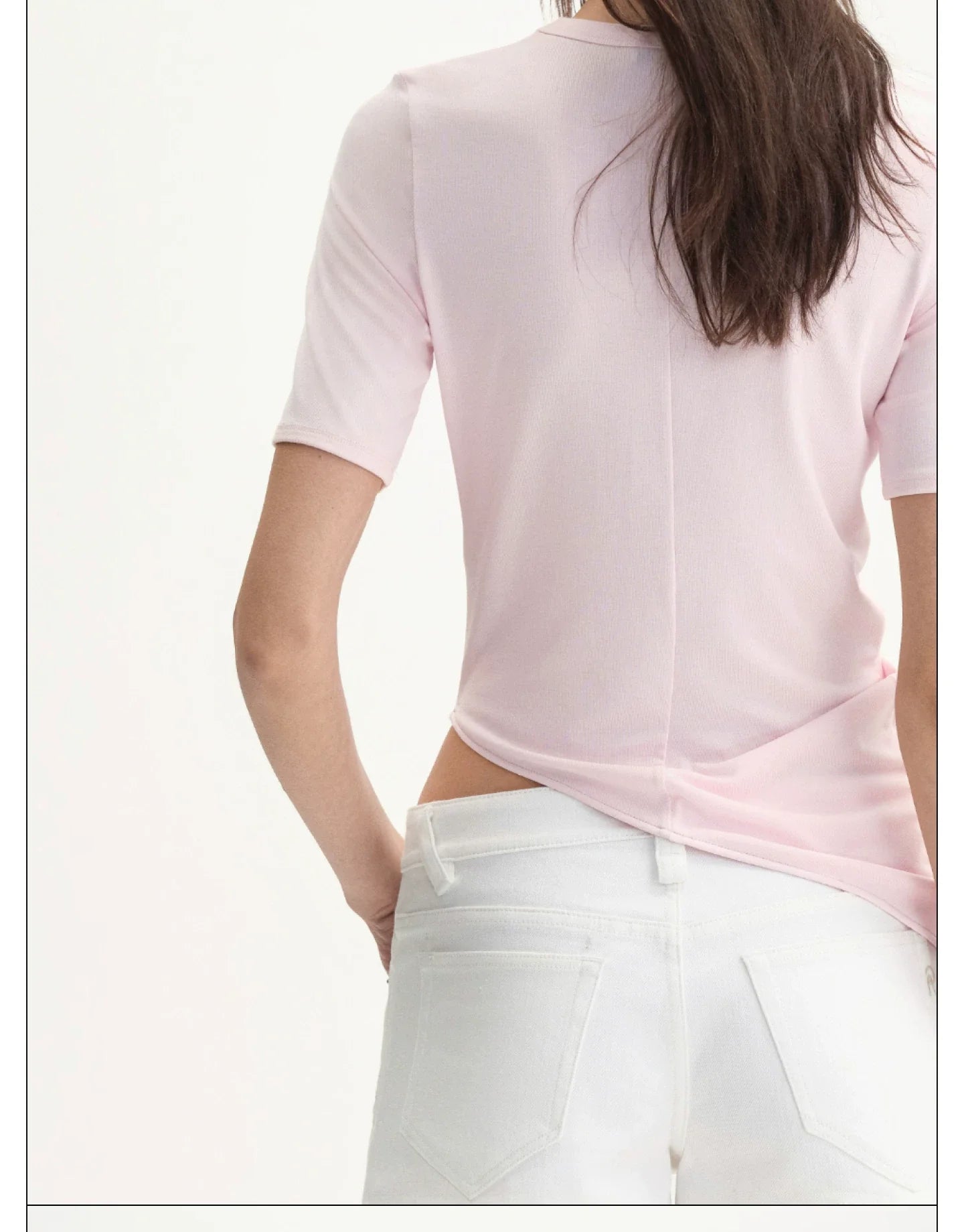 FLORAL ASYMMETRICAL HEM T-SHIRT