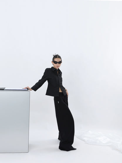 BLACK FORMAL TROUSERS