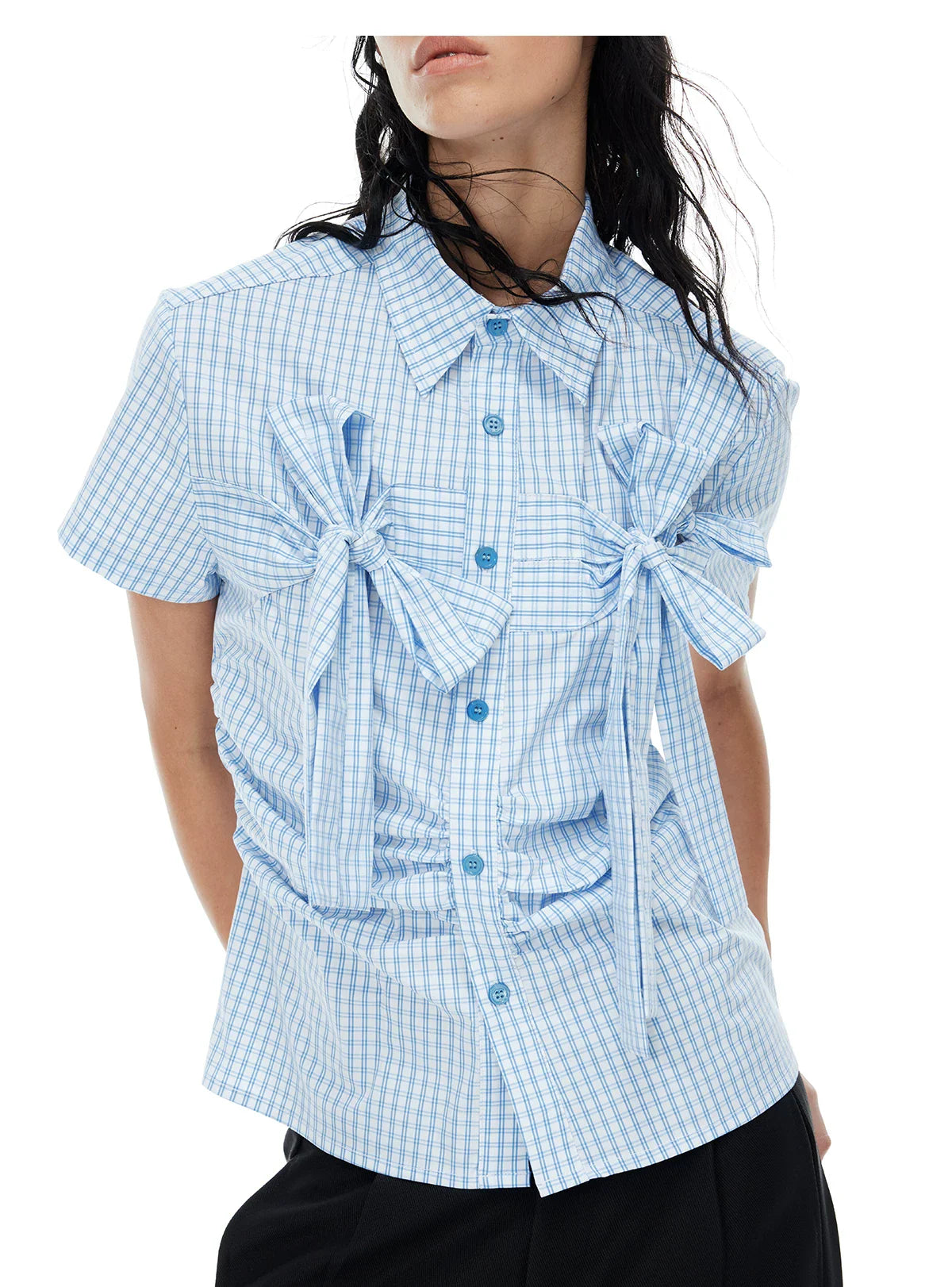 PLAYFUL CHECKERED SHORT SLEEVE SHIRT