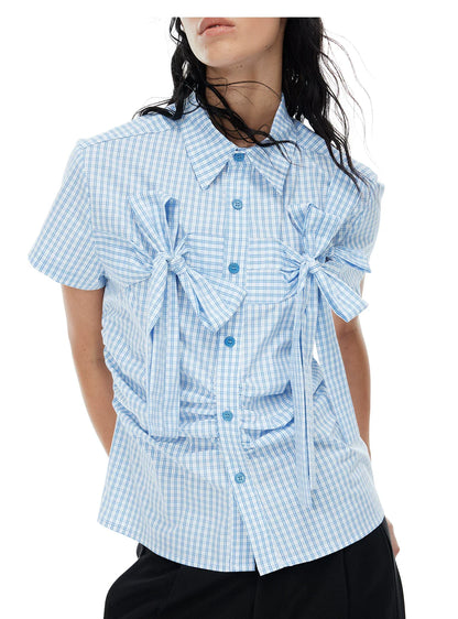 PLAYFUL CHECKERED SHORT SLEEVE SHIRT