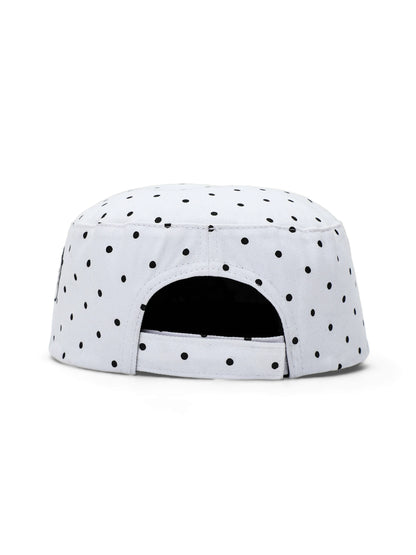 POLKA DOT FLAT BRIM CAP