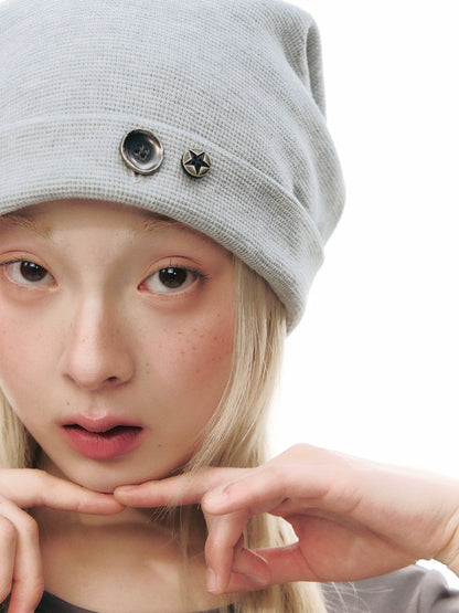 FASHIONABLE KNITTED WAFFLE CAP