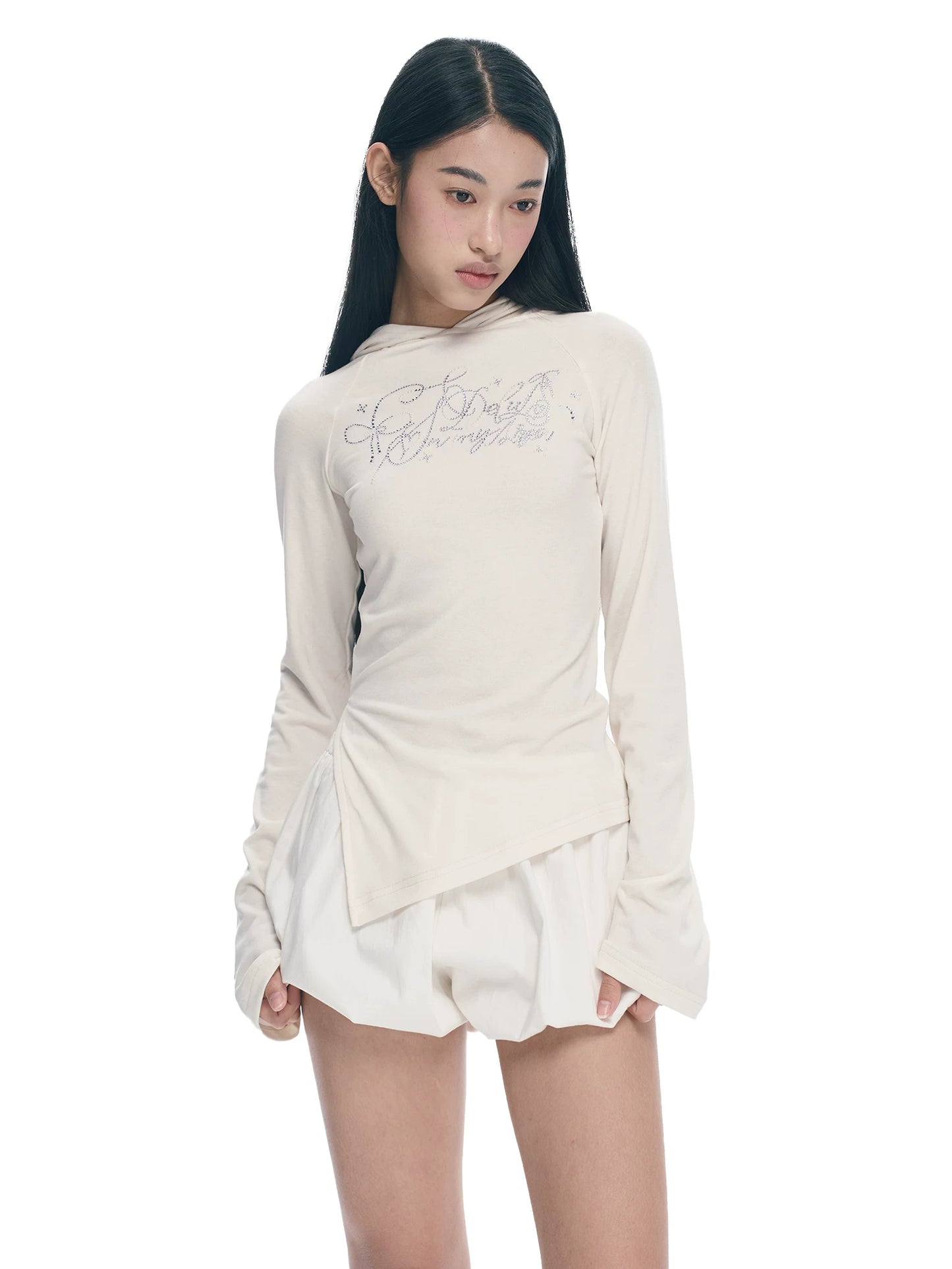 LIGHTWEIGHT HOODED LONG SLEEVE TOP