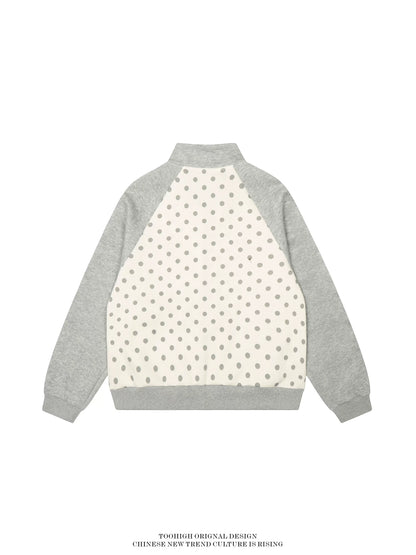 POLKA ZIP VARSITY KNIT