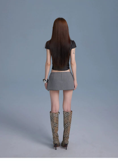 3D DOUBLE-BREASTED SUIT PANTS