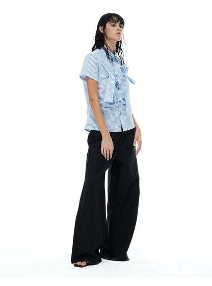 PLAYFUL CHECKERED SHORT SLEEVE SHIRT