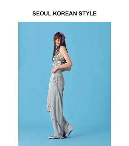 RIPPED CASUAL SWEATPANTS