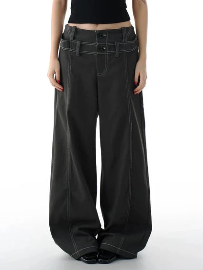 WIDE LEG LAYERD DENIM