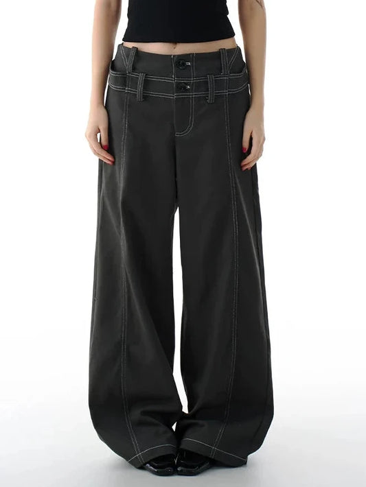 WIDE LEG LAYERD DENIM