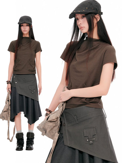 CROPPED SLIM-FIT TEE