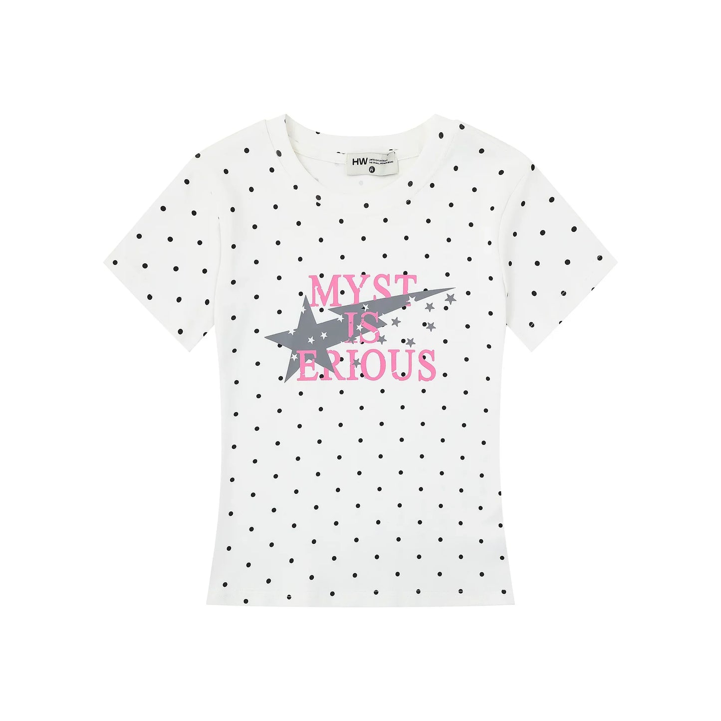 MINT GREEN POLKA DOT TEE