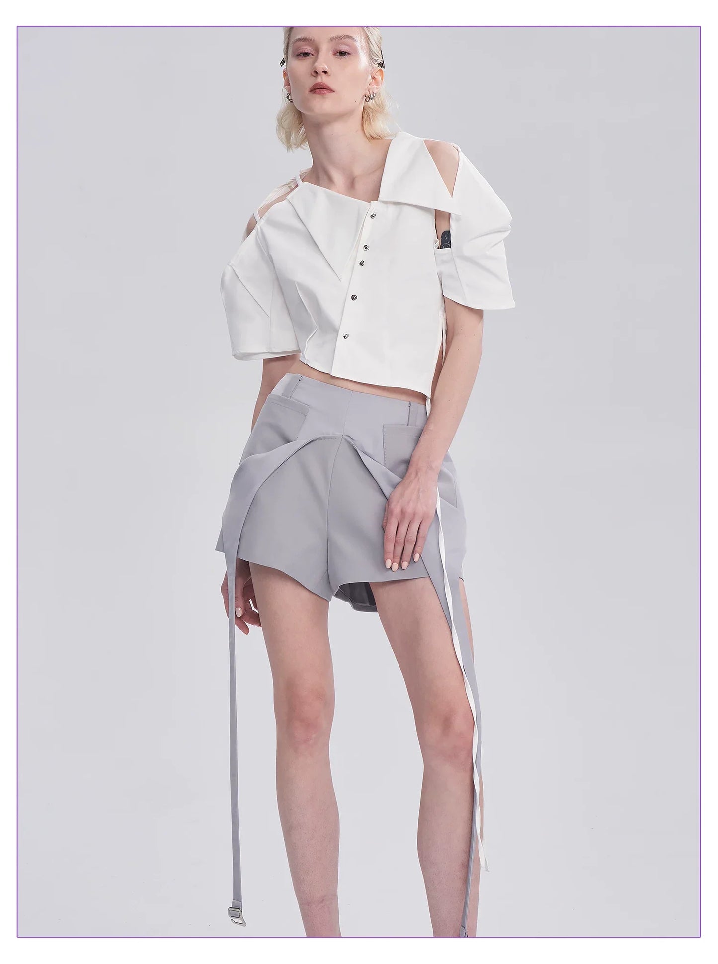 SILVER CANDLELIGHT SATIN HOT PANTS
