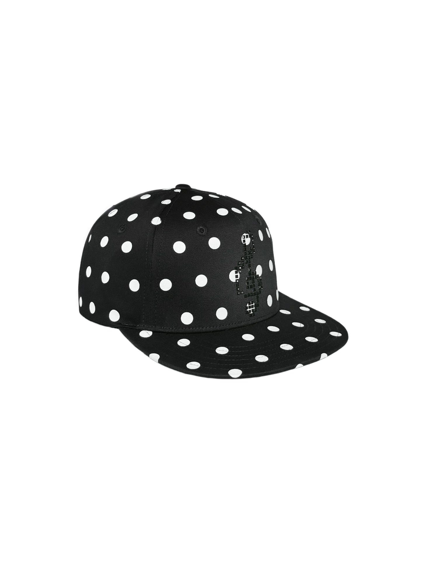 POLKA DOT FLAT BRIM CAP