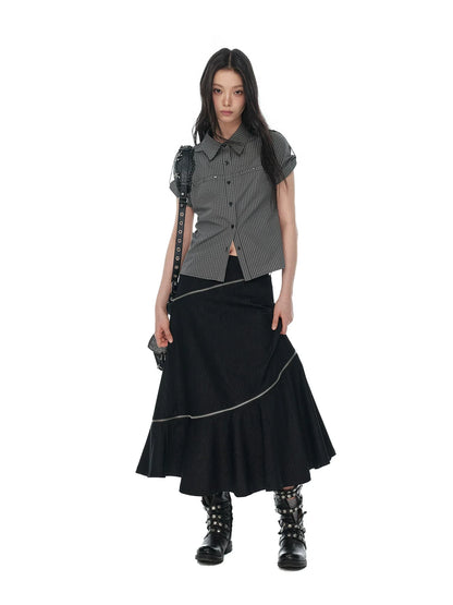 SUMMER IRREGULAR A-LINE SKIRT