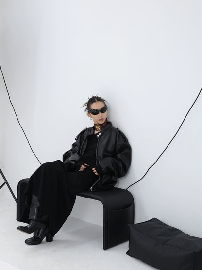 EXOSHELL LEATHER JACKET