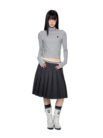 RETRO PLAID A-LINE SKIRT