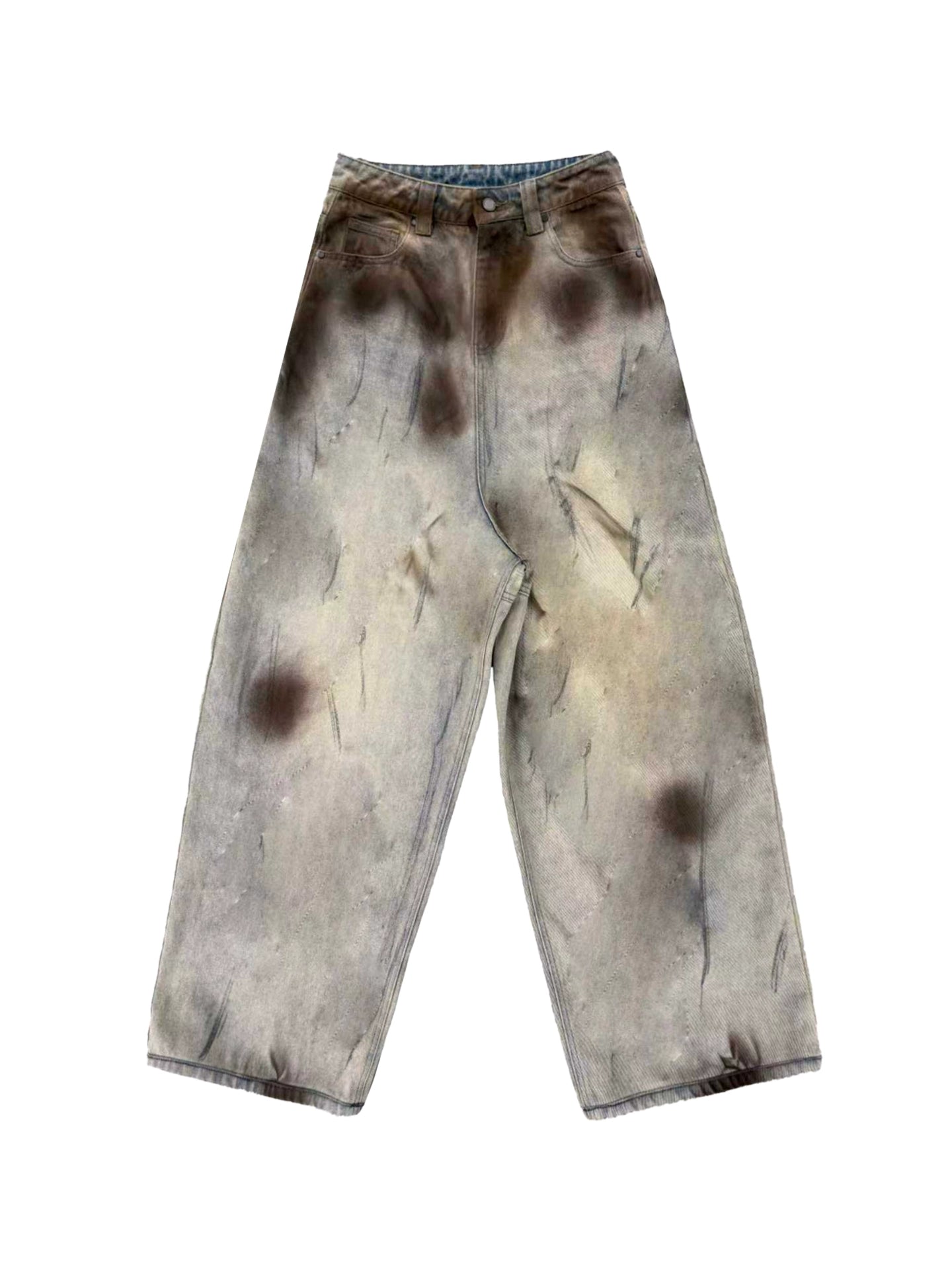 DIRTY DYED LOOSE DENIM