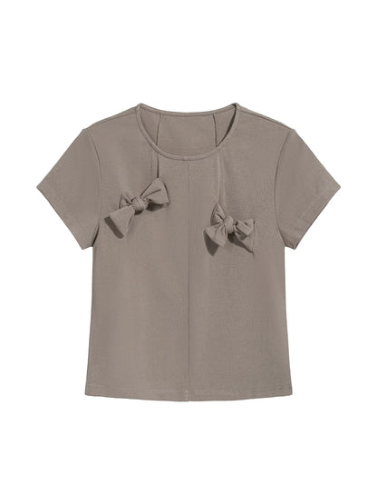 DECONSTRUCTED BOW T-SHIRT