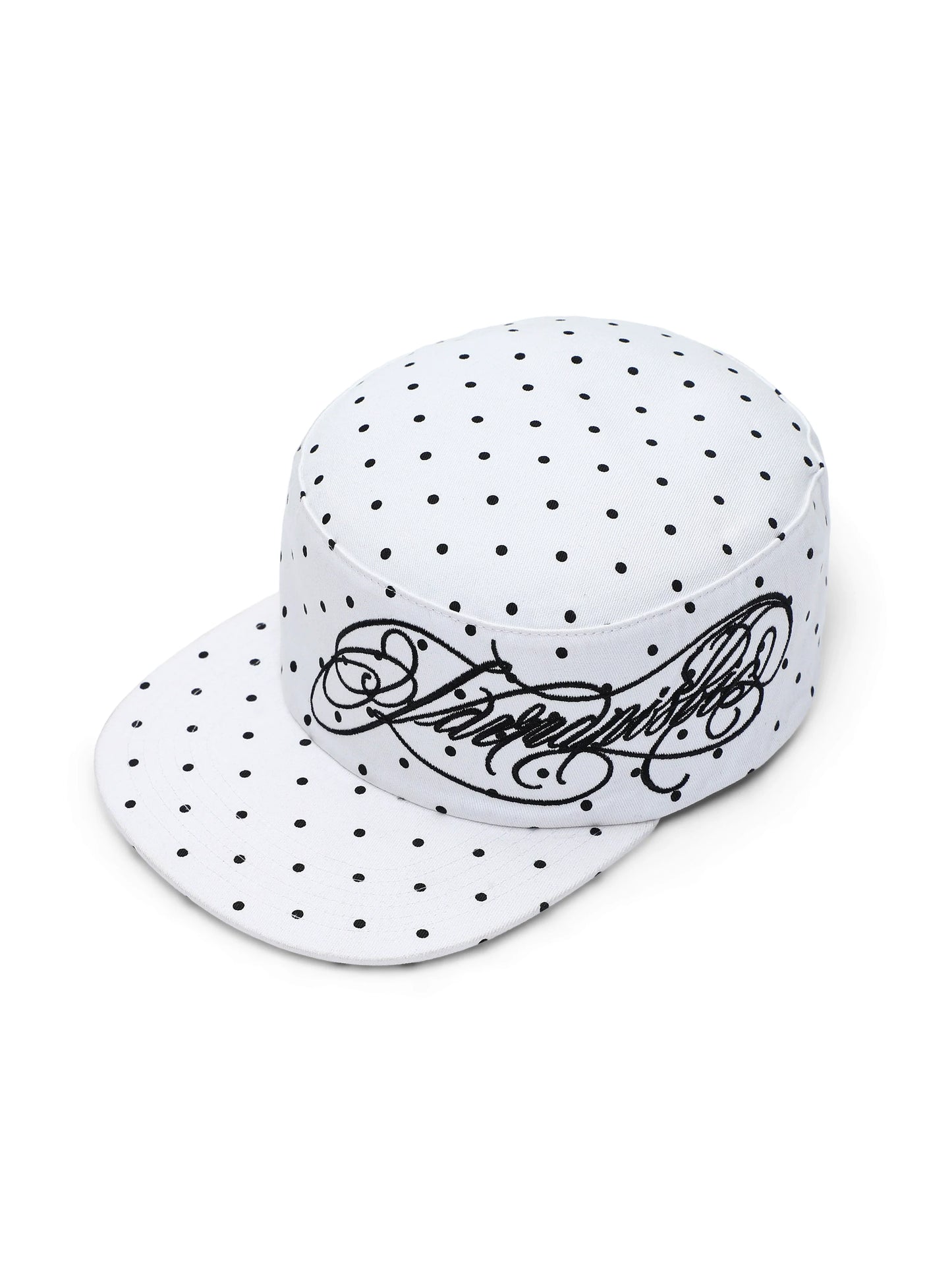 POLKA DOT FLAT BRIM CAP
