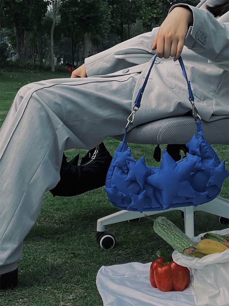 KLEIN BLUE CRESCENT BAG