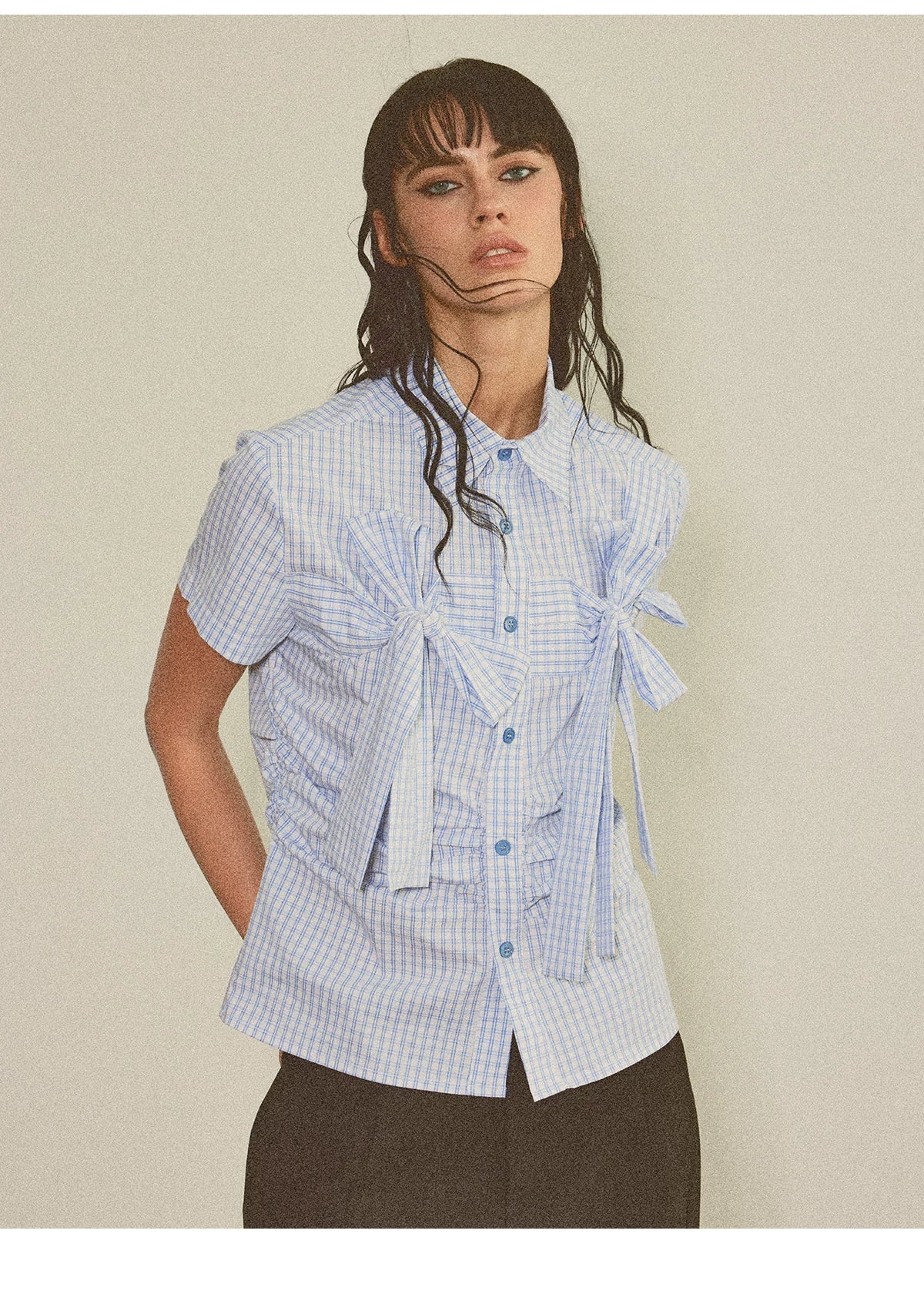 PLAYFUL CHECKERED SHORT SLEEVE SHIRT